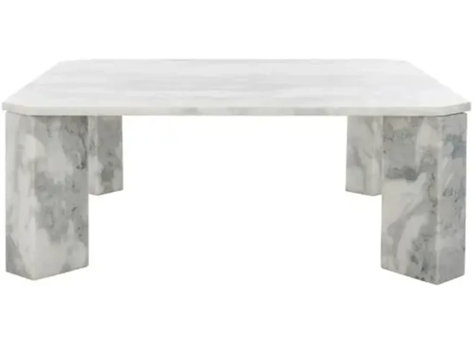 Faelan Marble Coffee Table - Gray