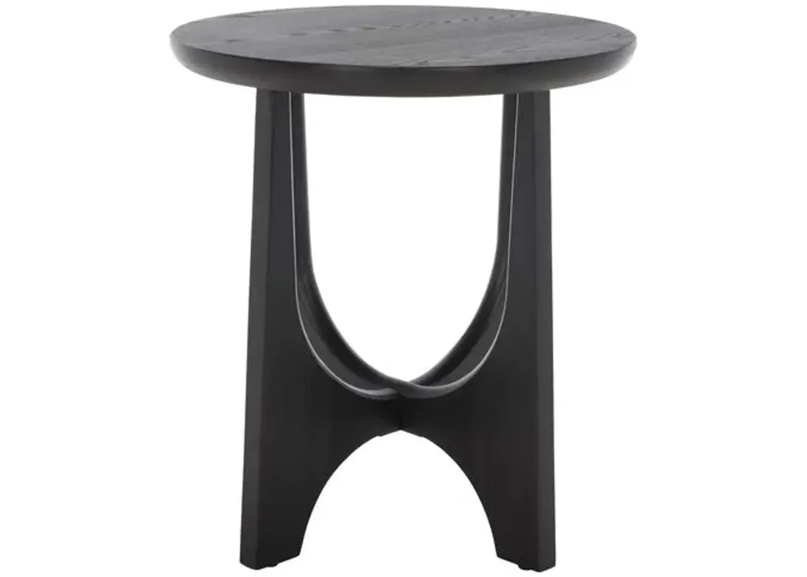 Zinnia Wood Accent Table - Black - 22Hx20Wx20D in