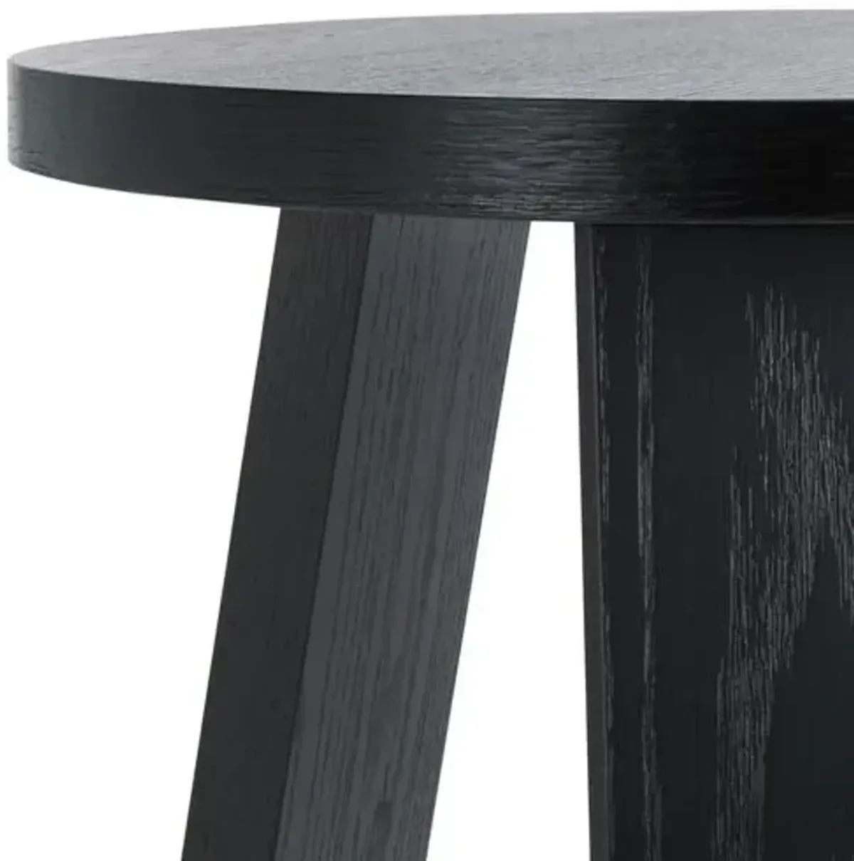 Delphina Wood Accent Table - Black - 22Hx20Wx20D in