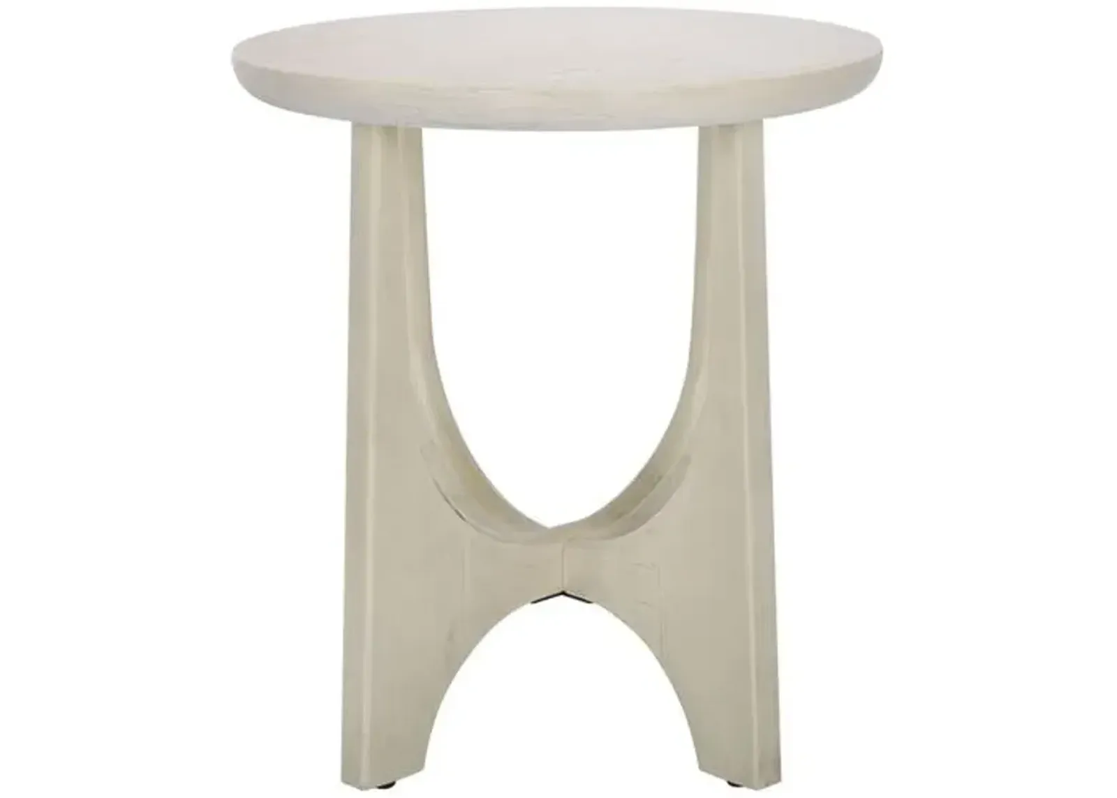 Zinnia Wood Accent Table - White - 22Hx20Wx20D in