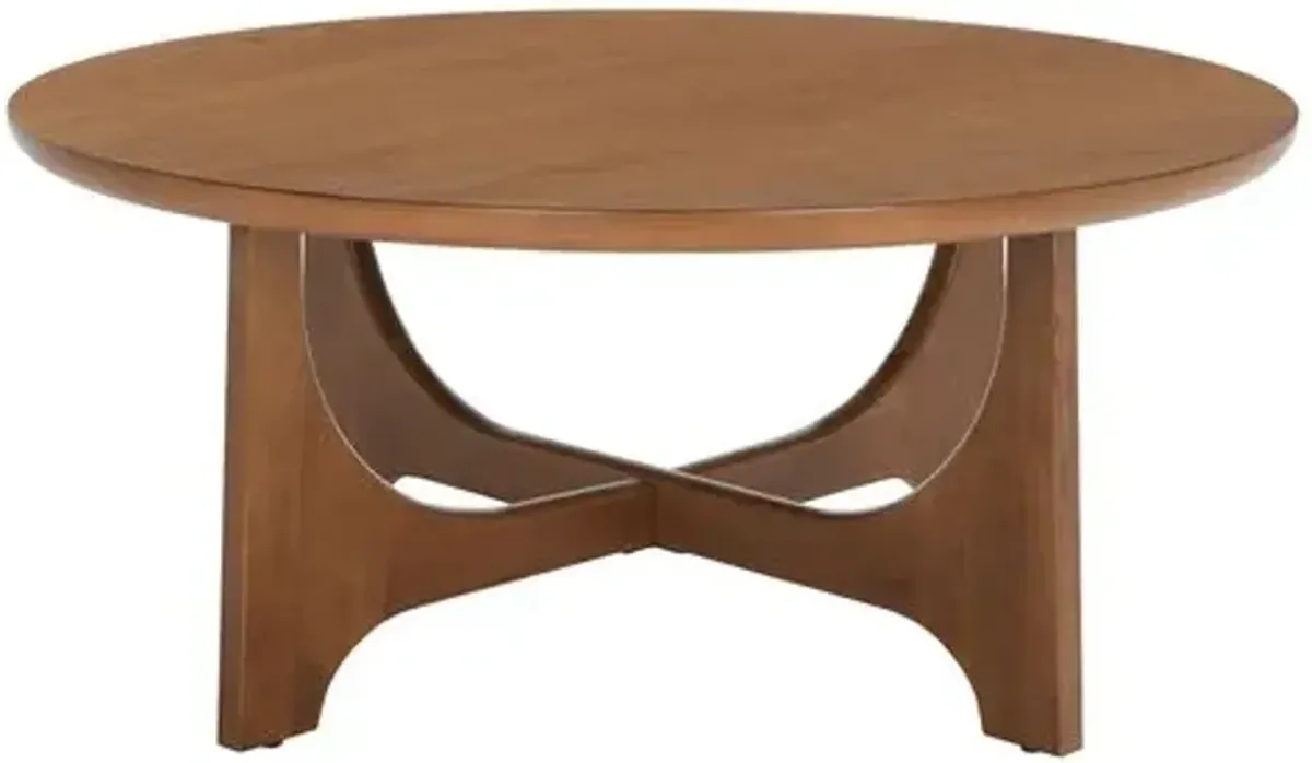 Zinnia Wood Coffee Table - Brown