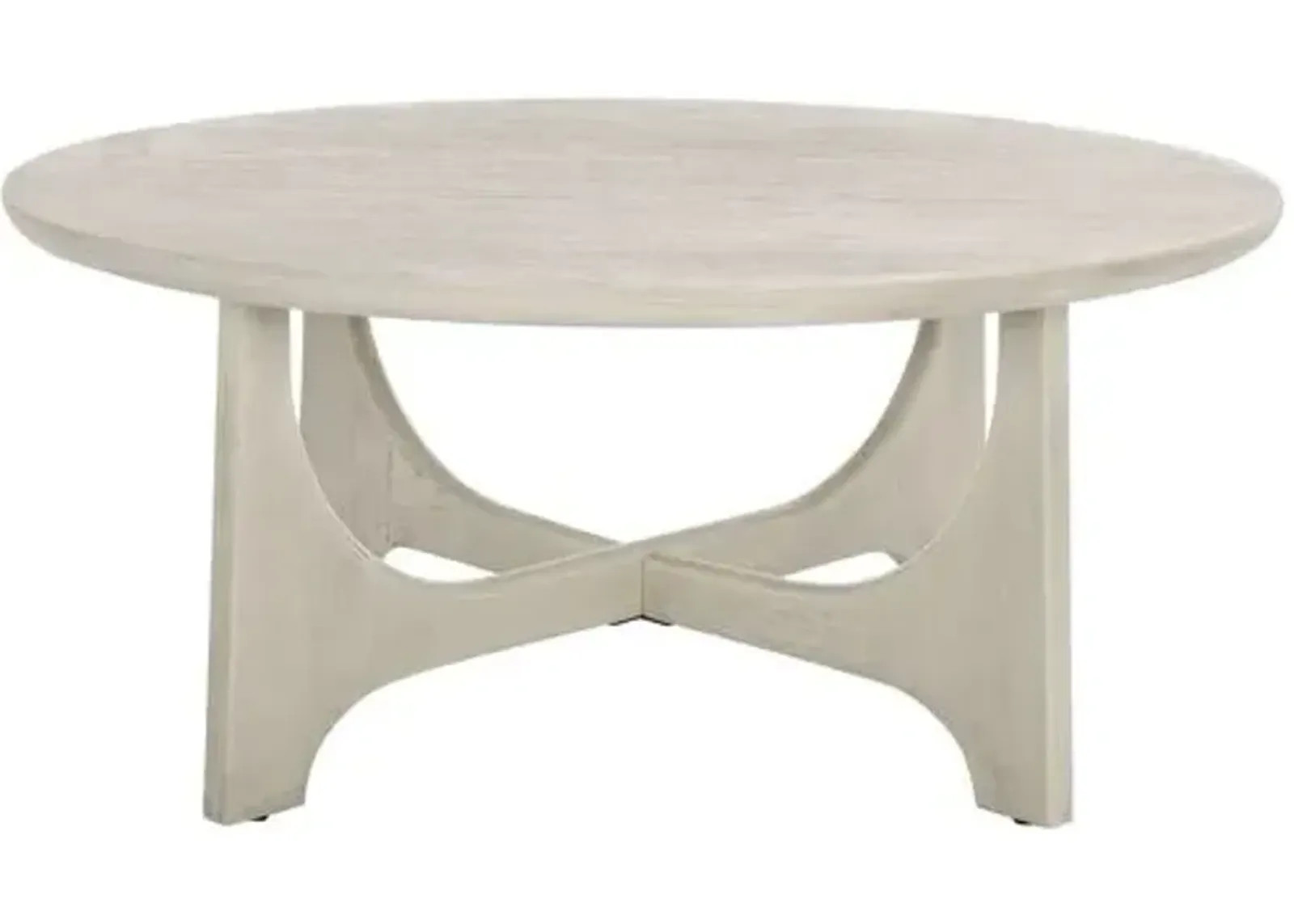 Zinnia Wood Coffee Table - White