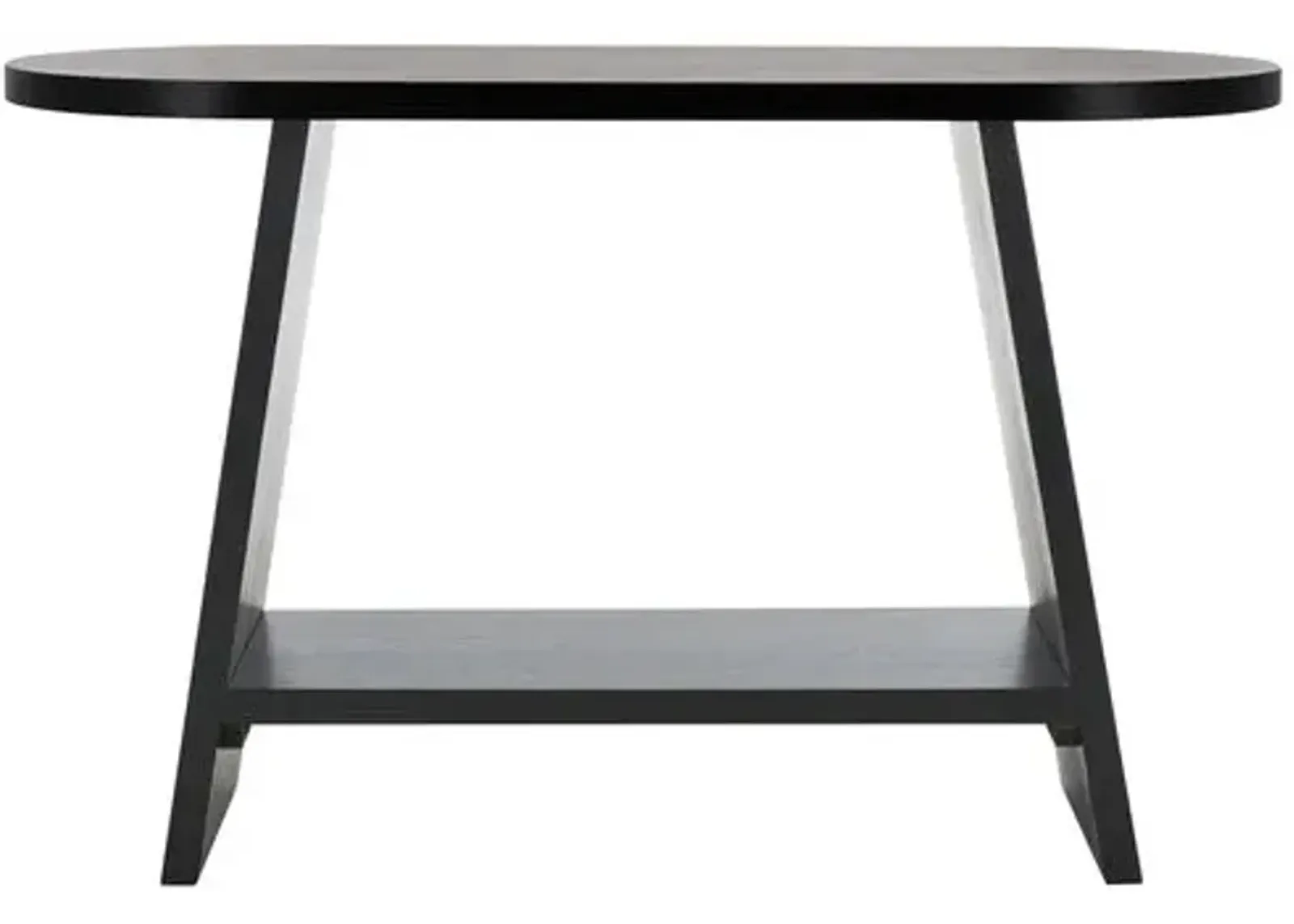 Delphina Wood Console Table - Black