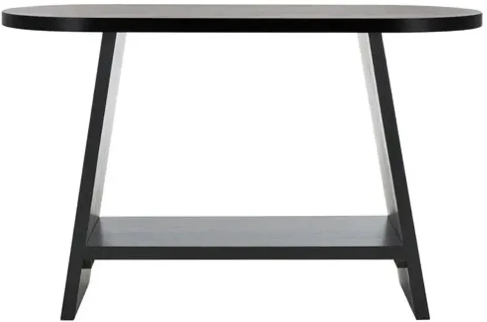 Delphina Wood Console Table - Black