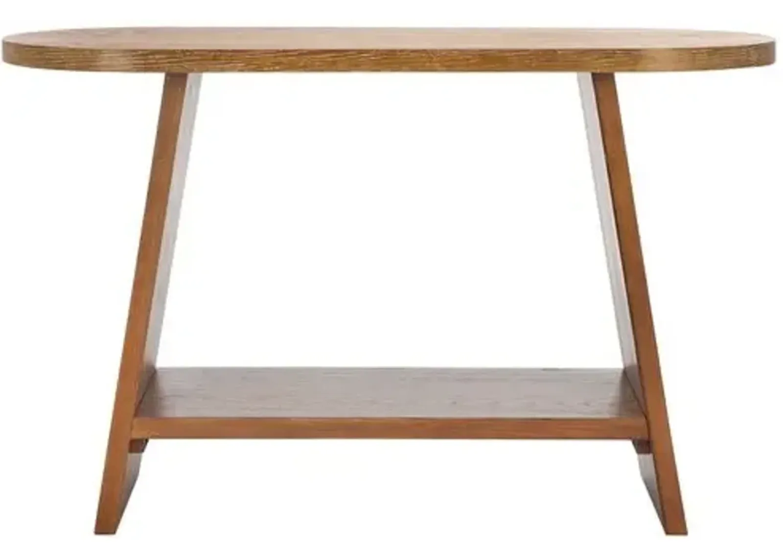 Delphina Wood Console Table - Brown