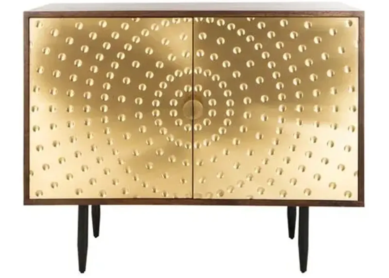 Josiah Sideboard - Wood/Brass - Gold