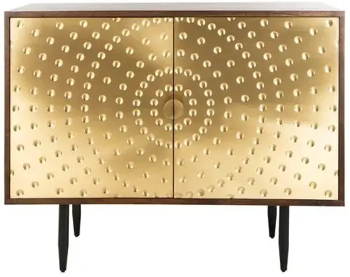 Josiah Sideboard - Wood/Brass - Gold