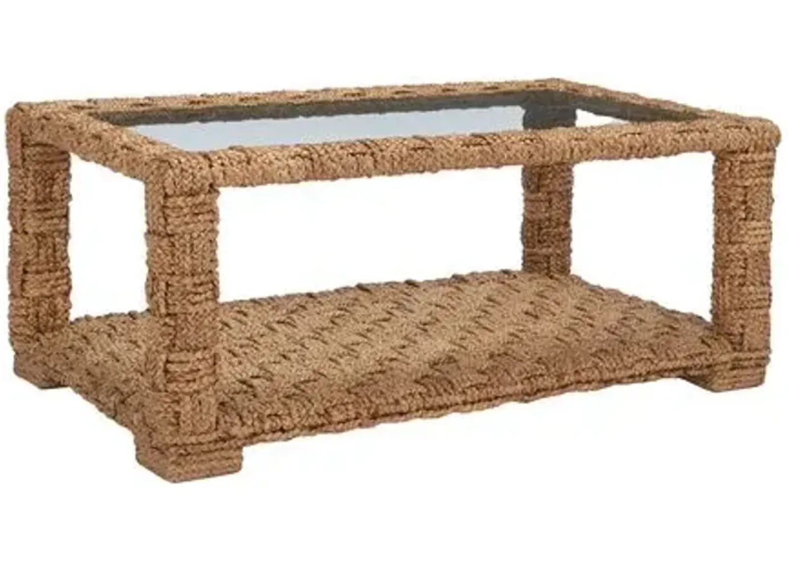 Dorian Waterhyacinth Coffee Table - Natural - Brown