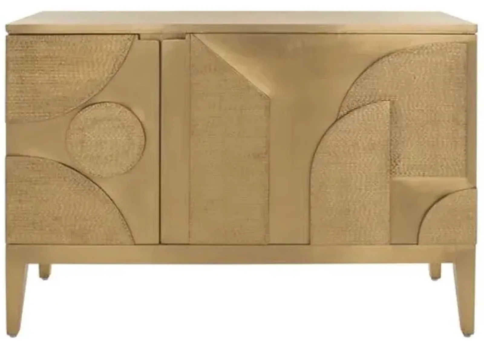 Octavian Brass Covered Sideboard - Gold