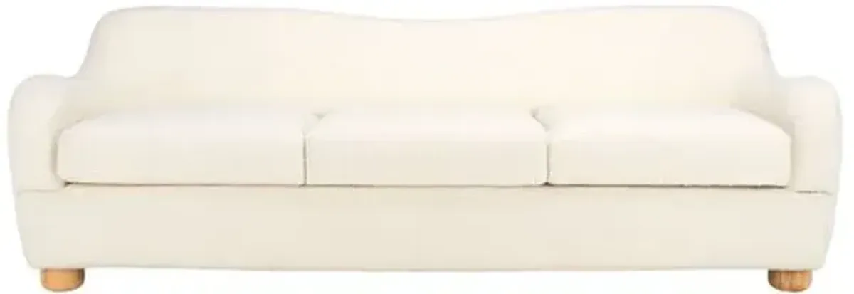 Riven Boucle Sofa - Ivory/Natural