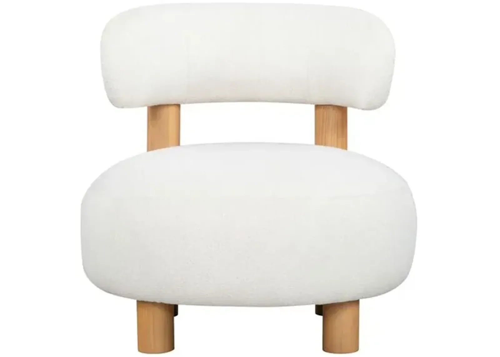 Sorrell Boucle Accent Chair - Handcrafted - Ivory, Comfortable, Durable