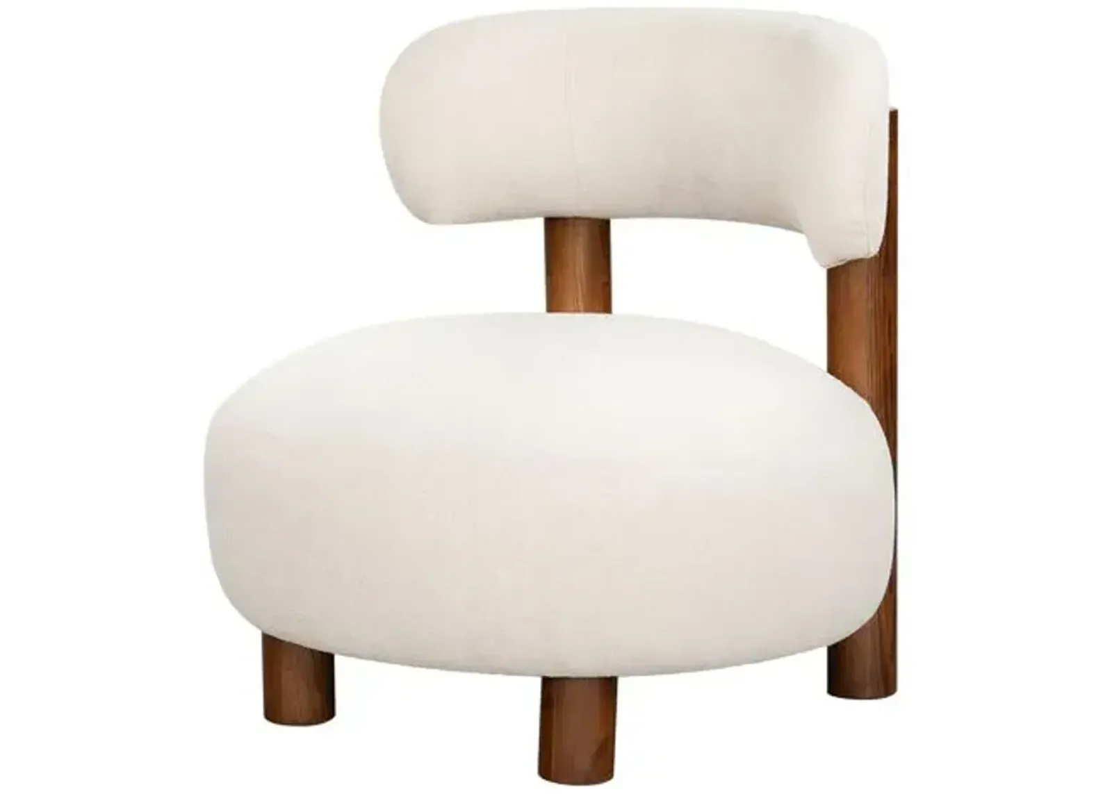 Sorrell Boucle Accent Chair - Handcrafted - Beige, Comfortable, Durable