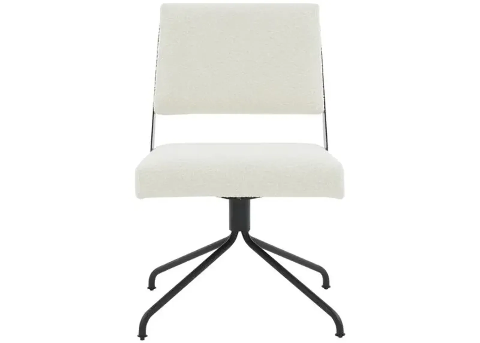 Wynn Swivel Office Chair - Ivory