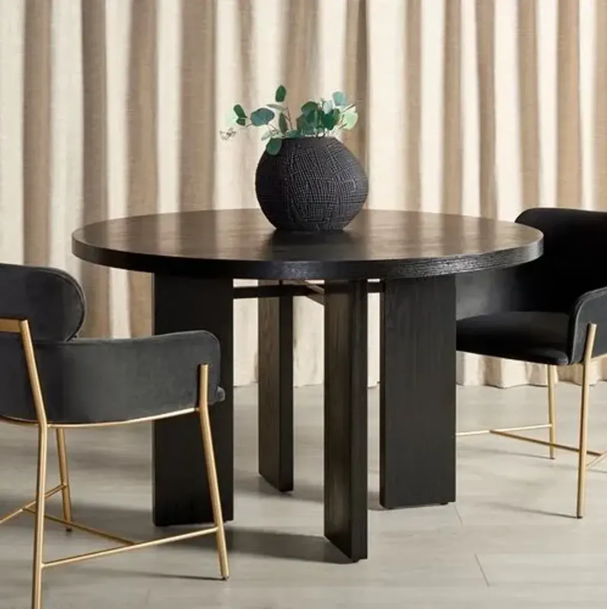 Fable Round Wood Dining Table