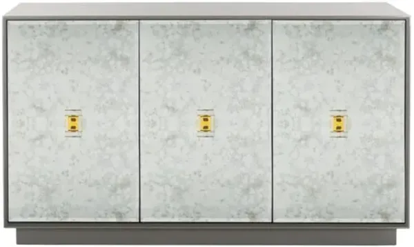 Dariela Eglomise Sideboard - Grey - Gray