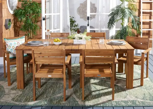 Finlie 7-Piece Outdoor Dining Set, Natural