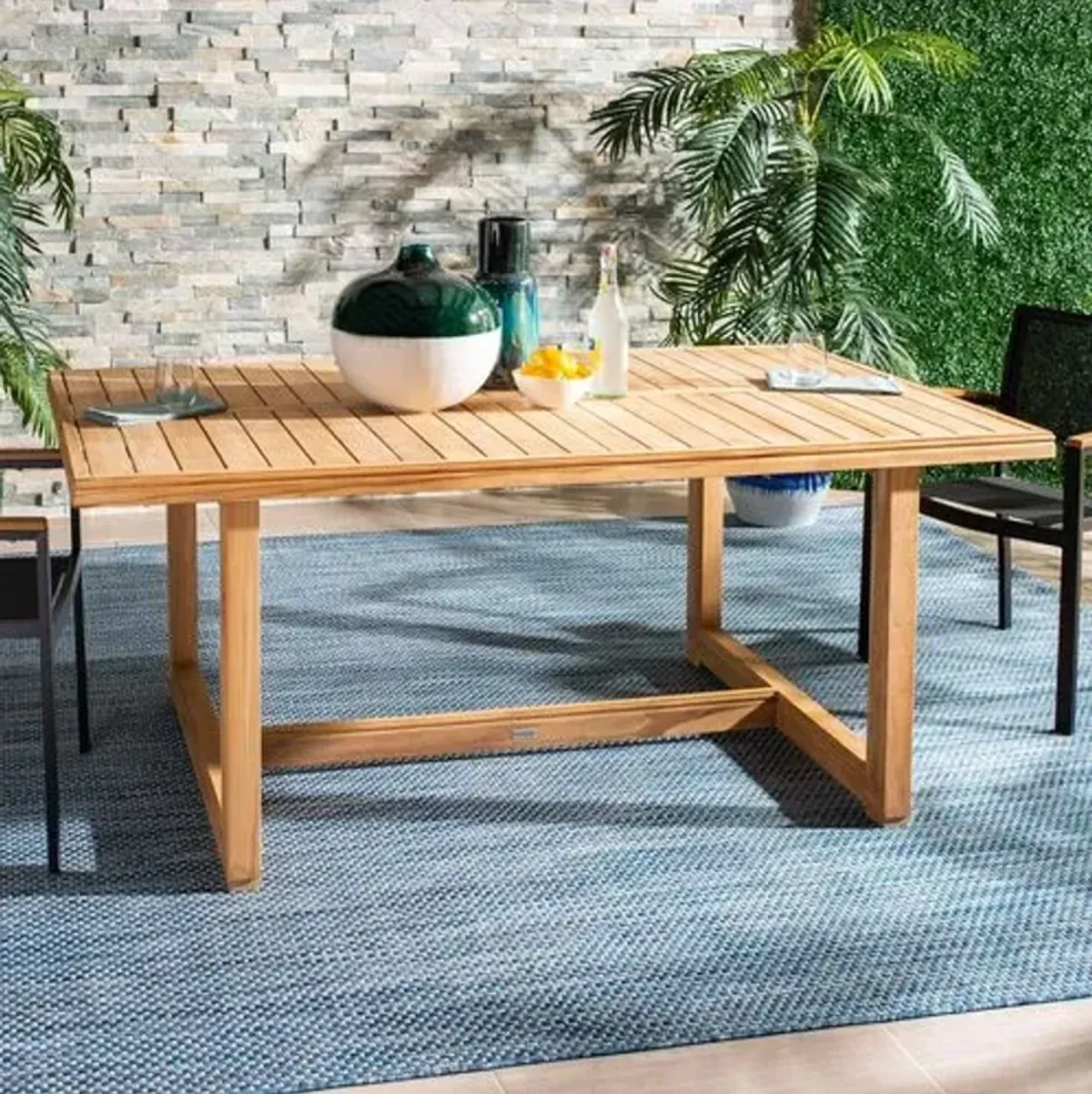 Finnian Teak Dining Table - Natural Teak