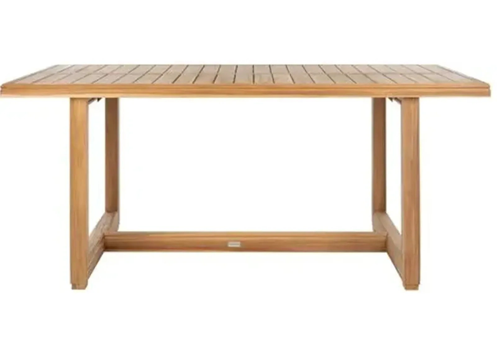 Finnian Teak Outdoor Dining Table - Natural Teak