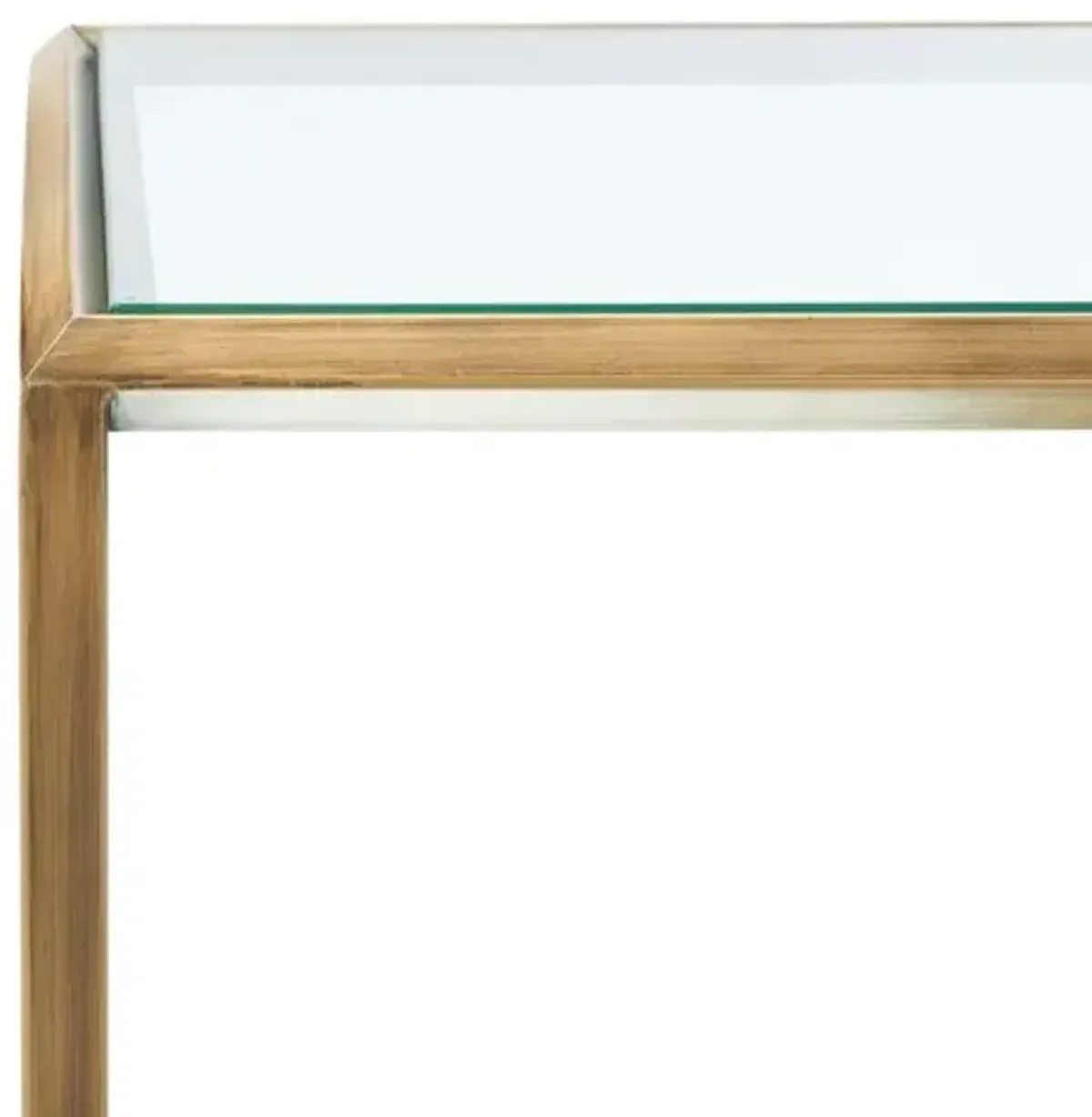 Elisha Mirrored Accent Table - Bronze - Brown - 20Hx18Wx18D in