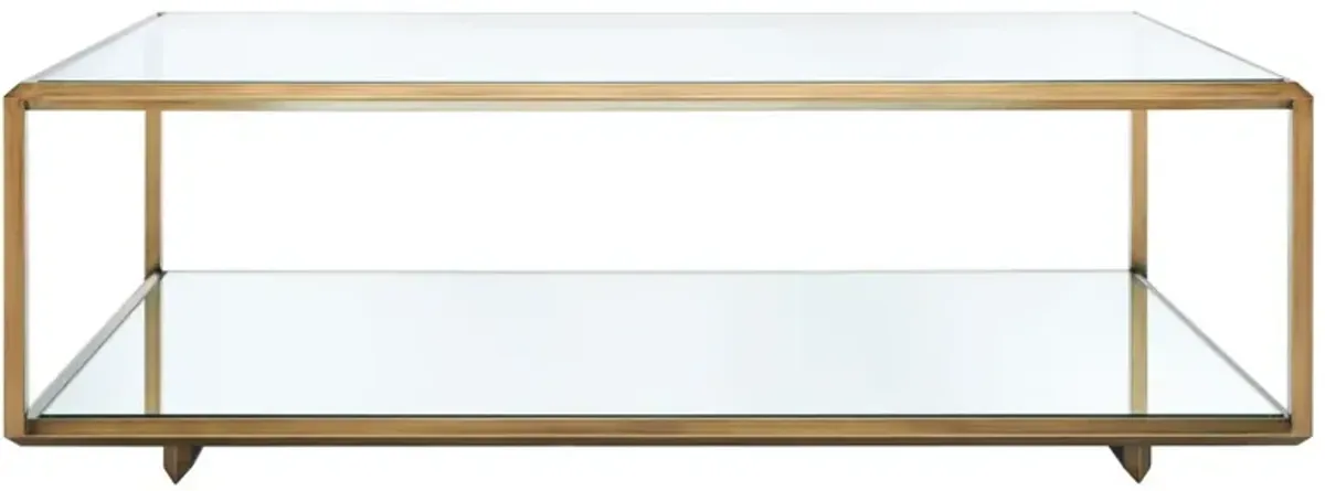 Elisha Mirrored Coffee Table, Bronze