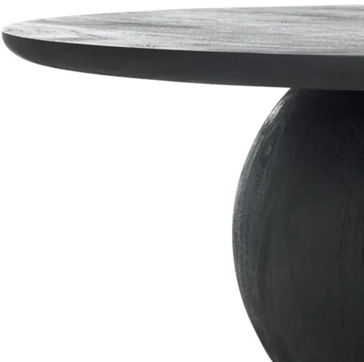 Gabribella Round Mango Wood Coffee Table - Black