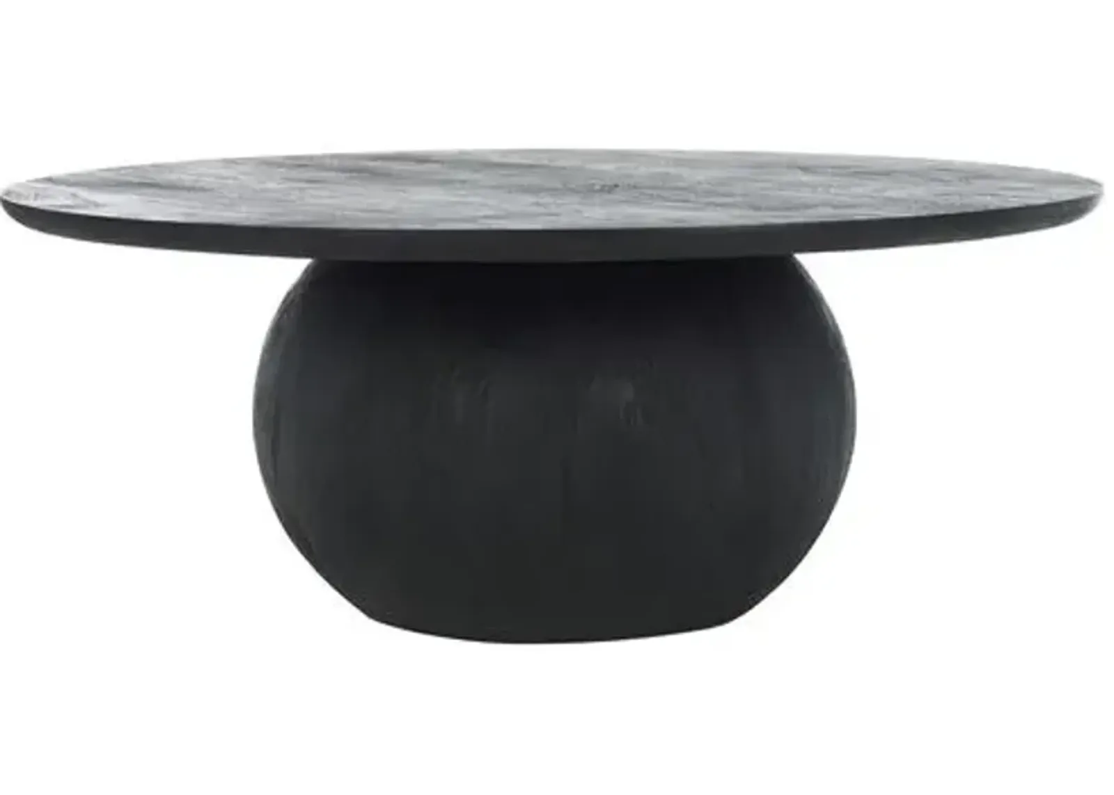 Gabribella Round Wood Coffee Table - Black