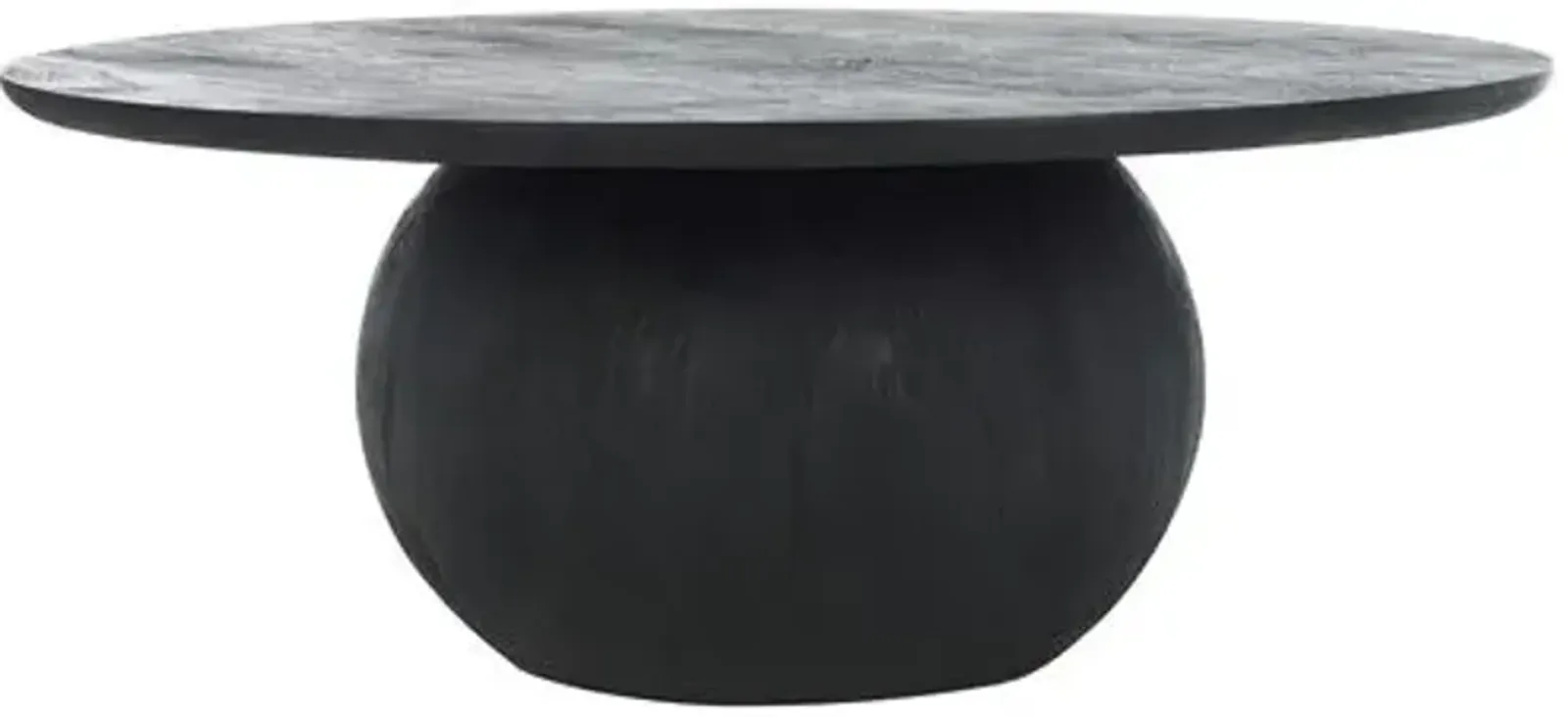 Gabribella Round Mango Wood Coffee Table - Black