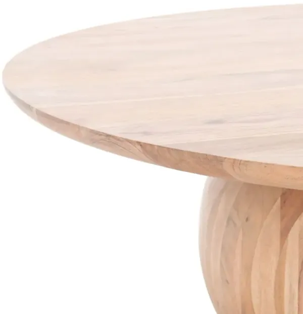 Gabribella Round Acacia Wood Coffee Table, Natural