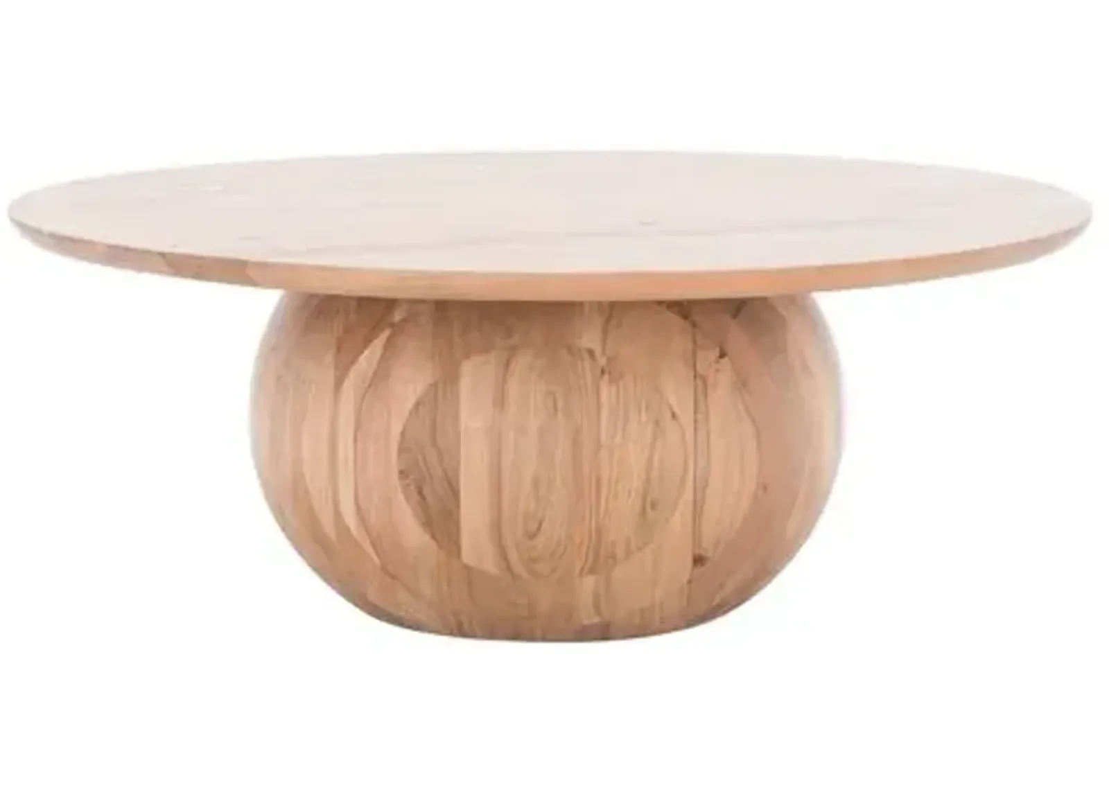 Gabribella Round Wood Coffee Table - Brown