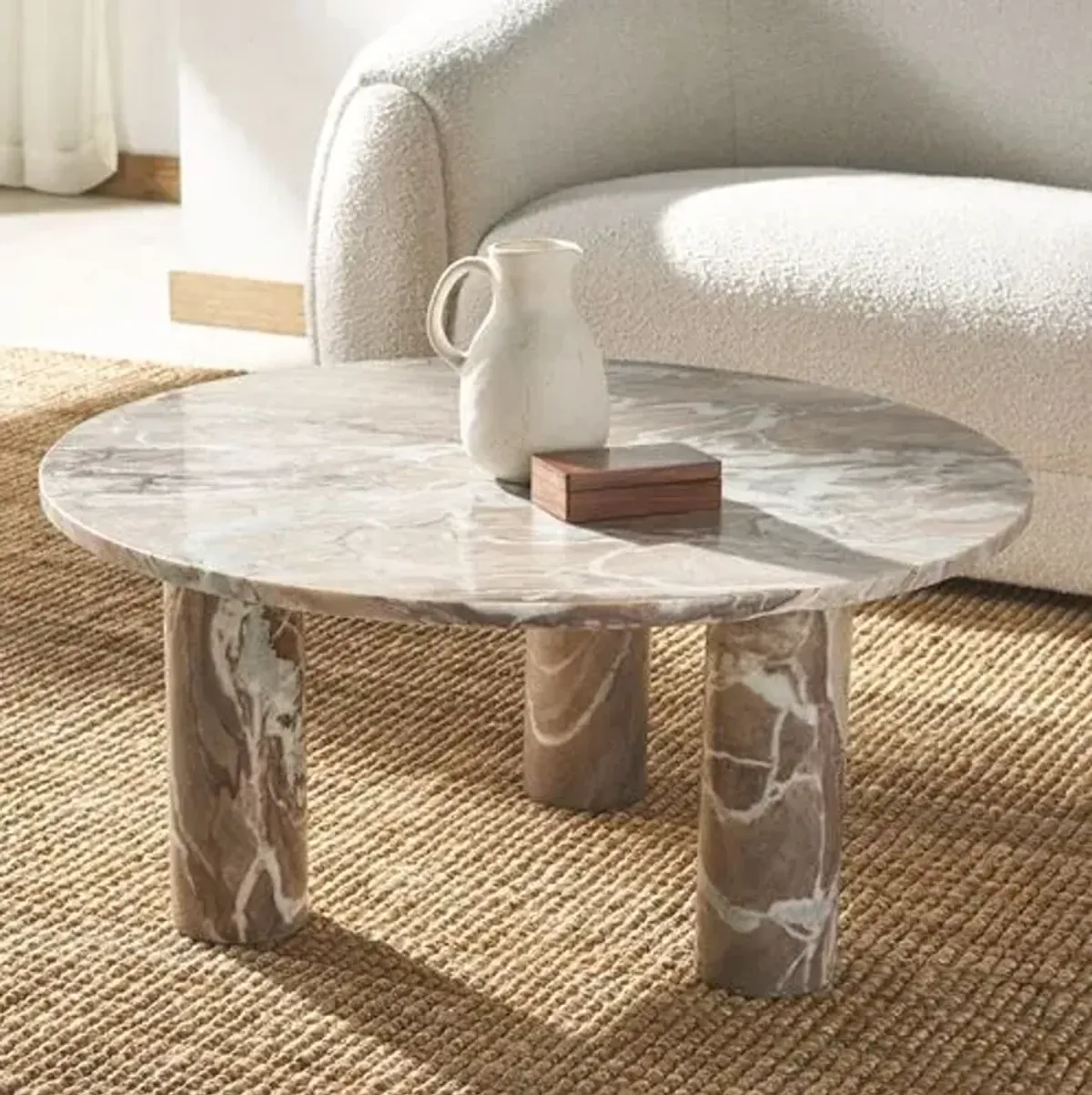 Nashan Marble Coffee Table - Multi