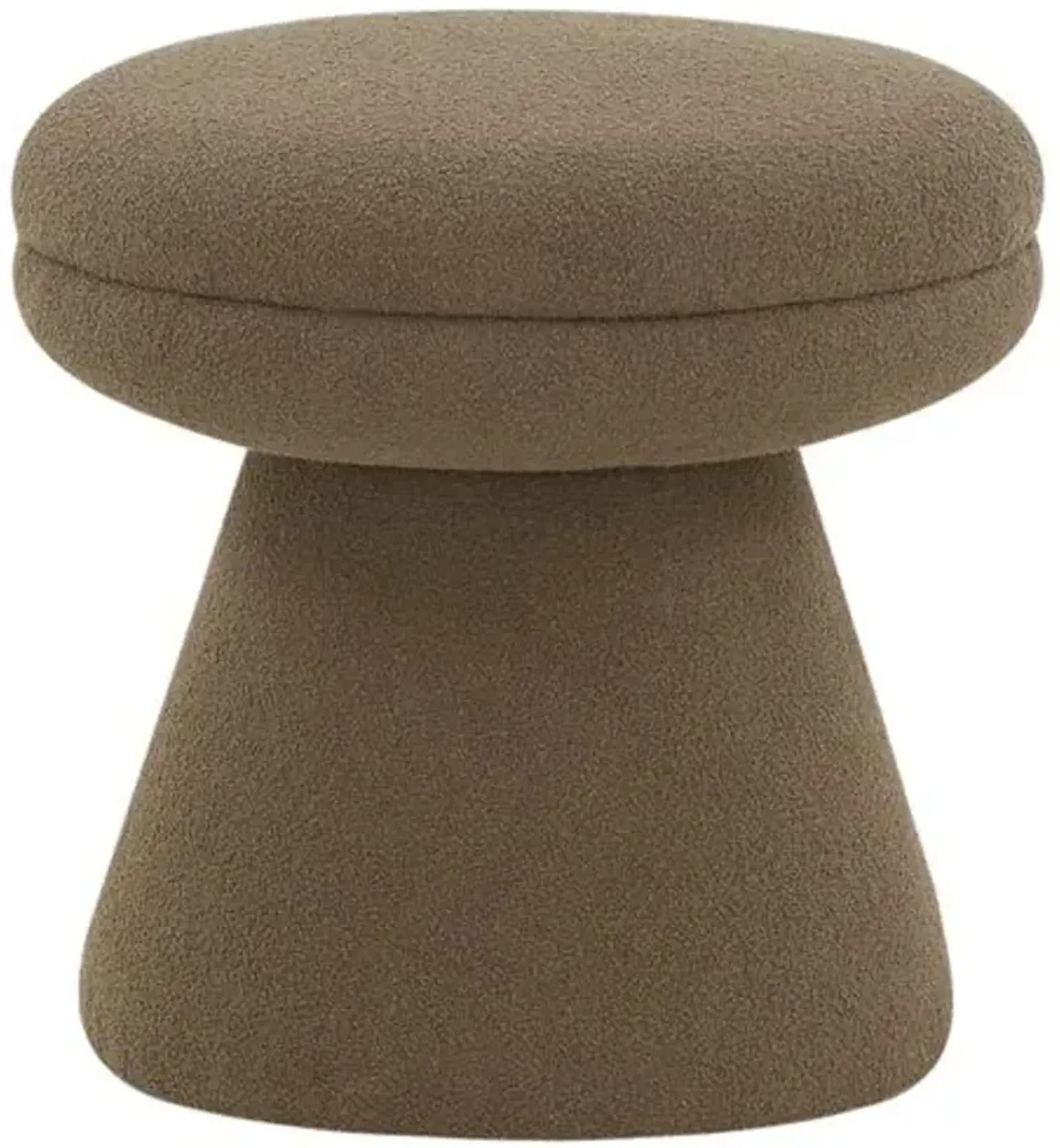 Paxson Boucle Ottoman - Brown