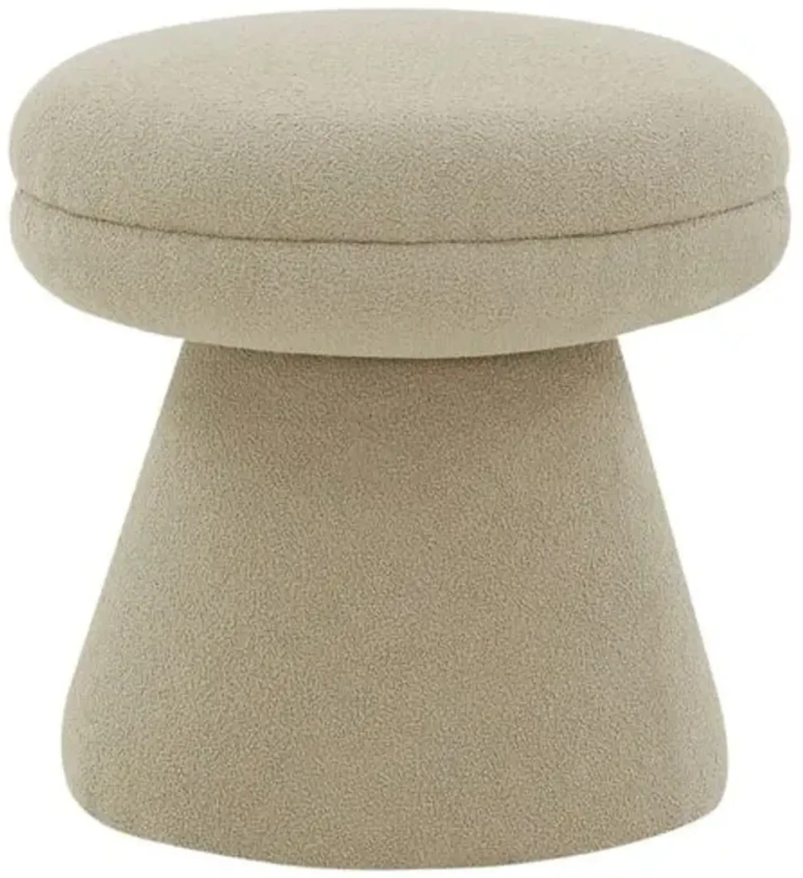 Paxson Boucle Ottoman - Brown