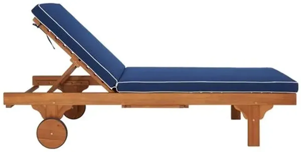 Gunther Outdoor Chaise Lounge - Blue - Comfortable, Sturdy, Stylish