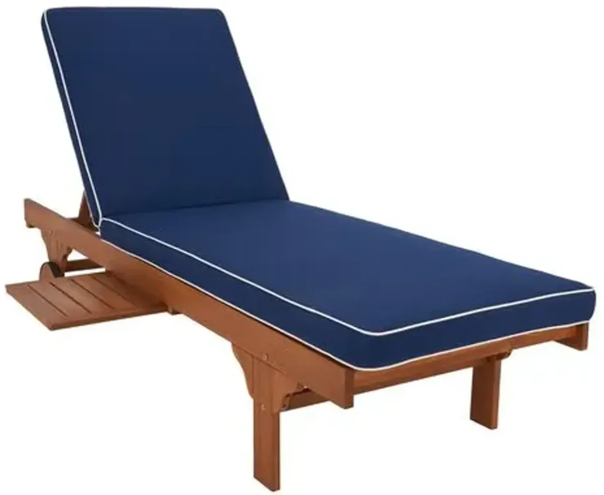 Gunther Outdoor Chaise Lounge - Blue - Comfortable, Sturdy, Stylish