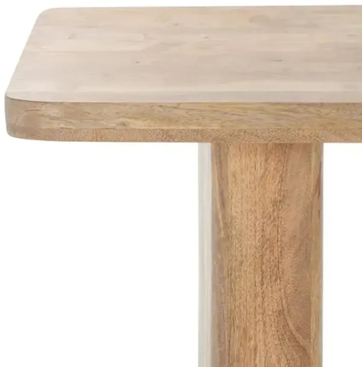 Tiberius Wood 80 Dining Table - Natural