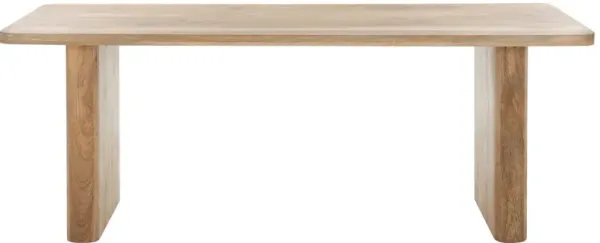 Tiberius Wood 80 Dining Table, Natural