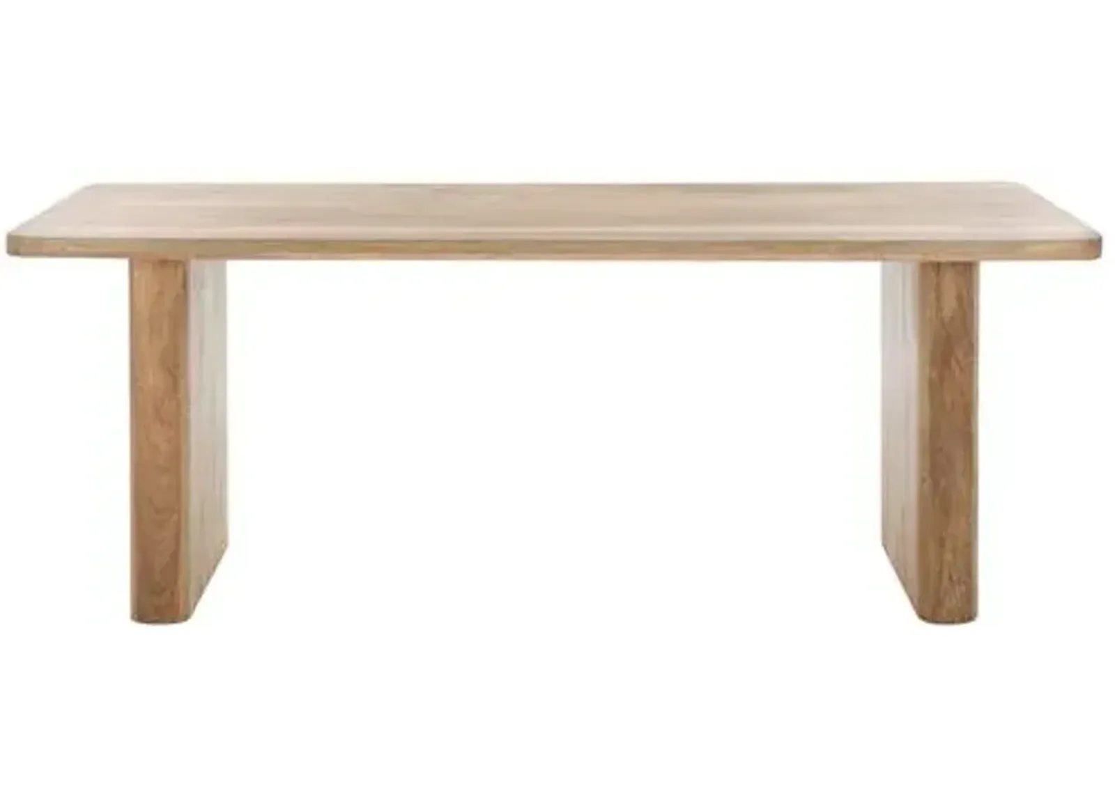 Tiberius Wood 80 Dining Table - Natural