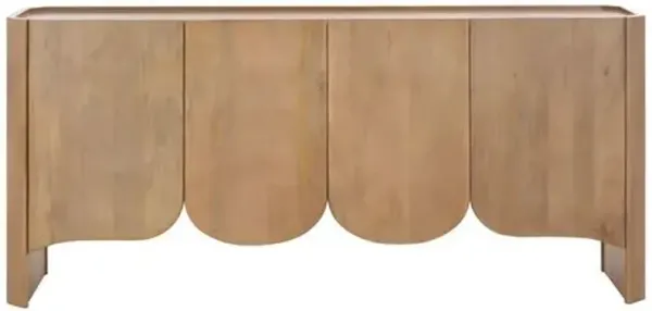 Xyler 4-Door Wood Sideboard - Natural - Brown