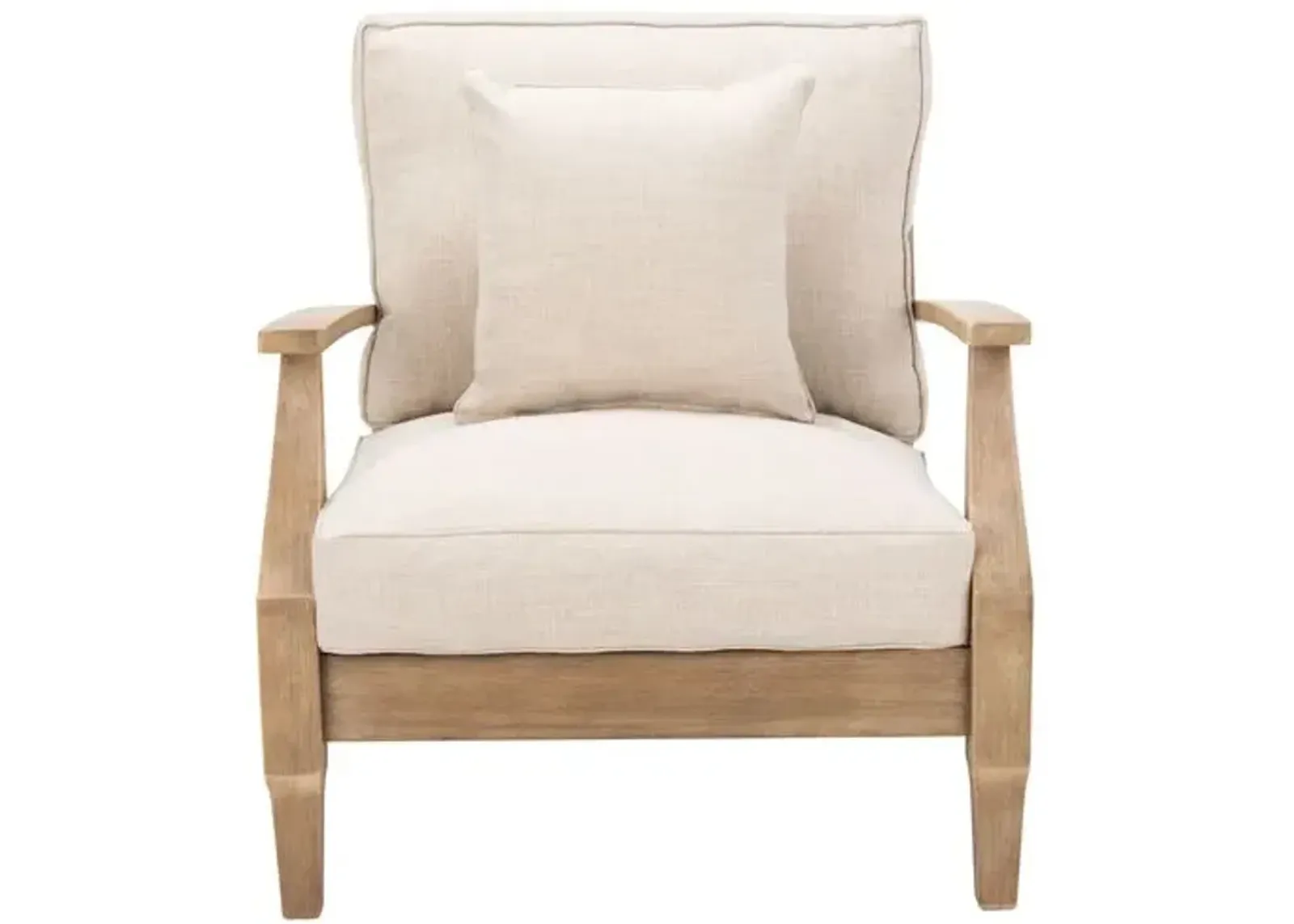 Kairo Wood Patio Armchair - Beige