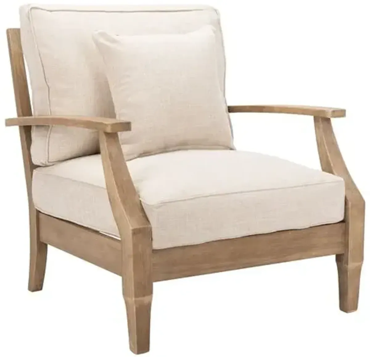 Kairo Wood Patio Armchair - Beige