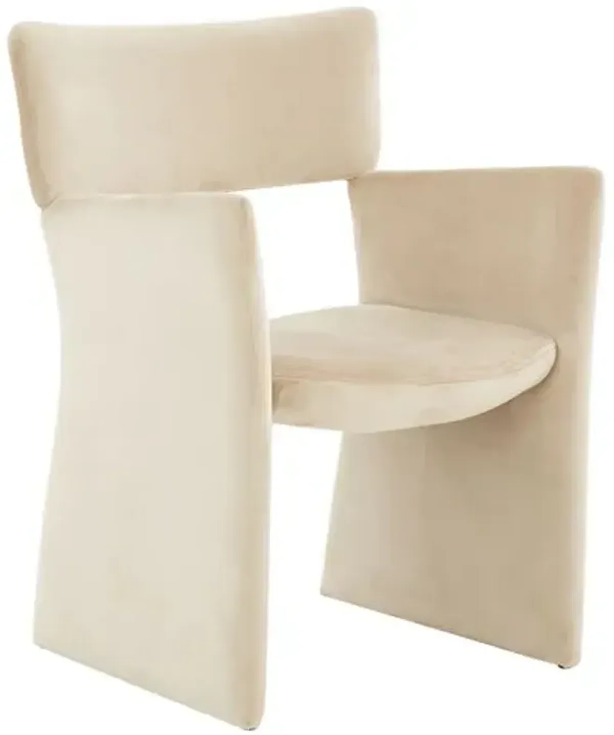 Briellen Velvet Dining Chair - Brown