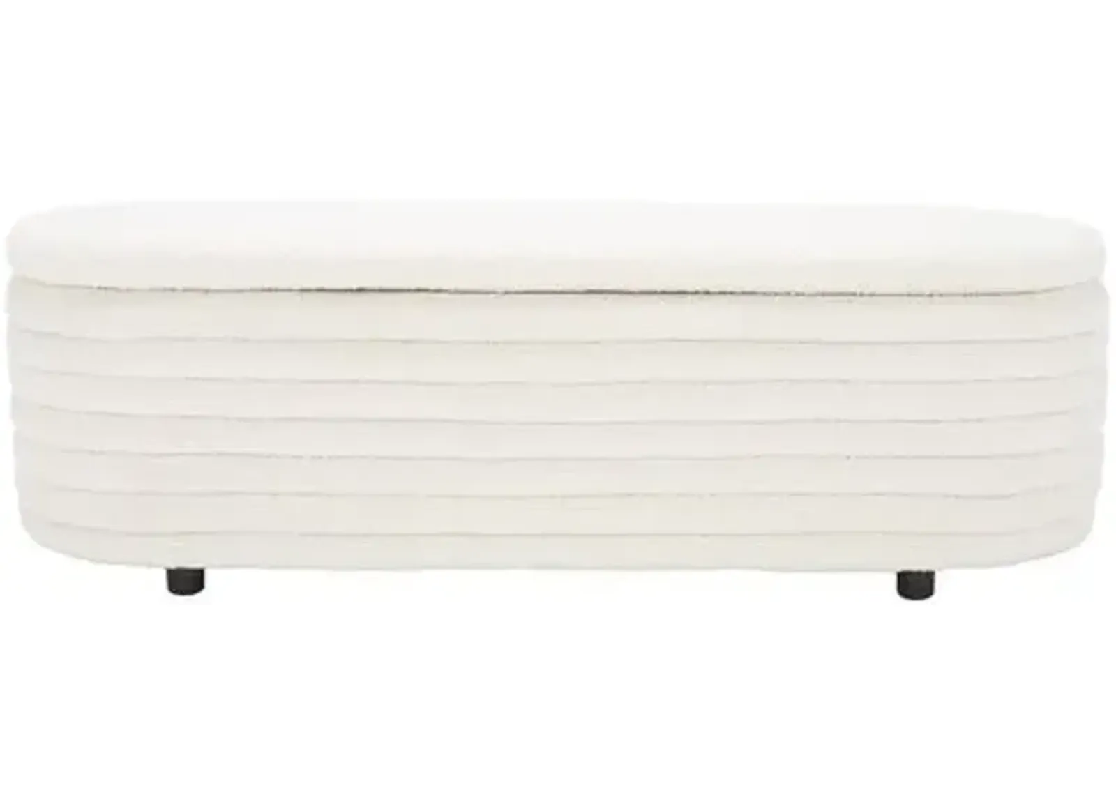 Callista Storage Bench - Ivory/Black - Multi