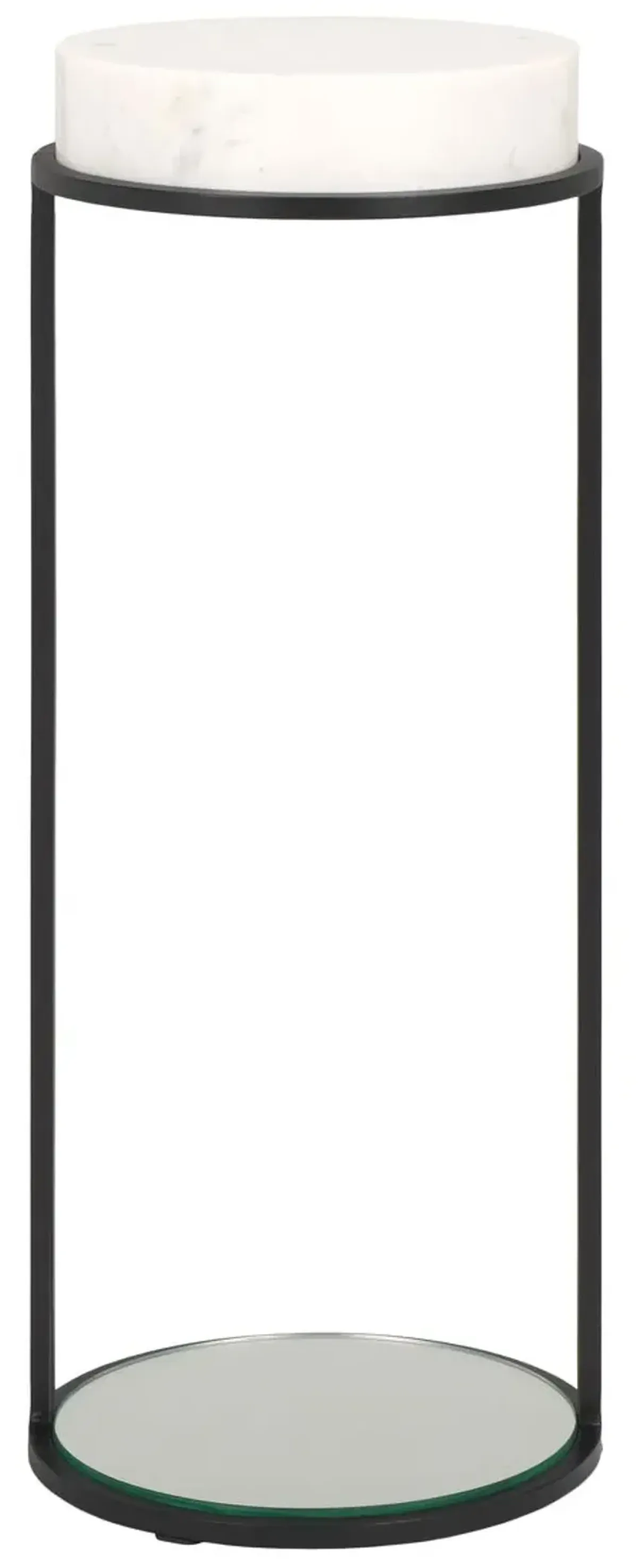 Felicity Marble Drink Table - Black/White - Multi