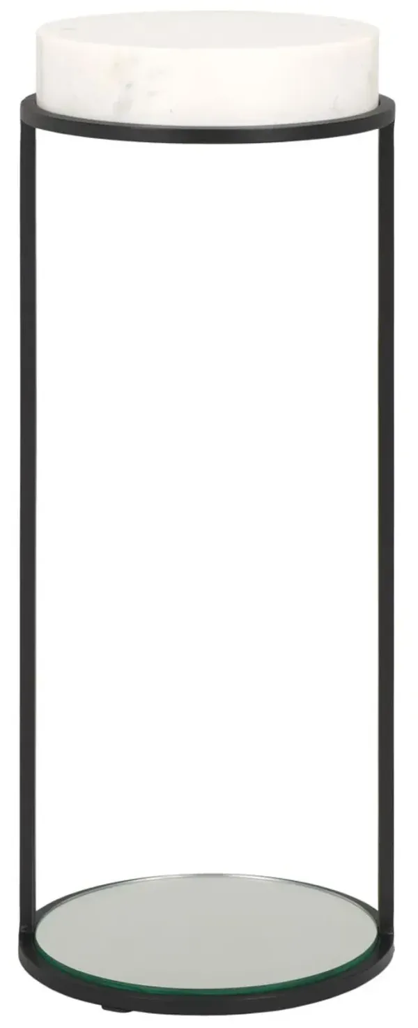 Felicity Marble Drink Table - Black/White - Multi