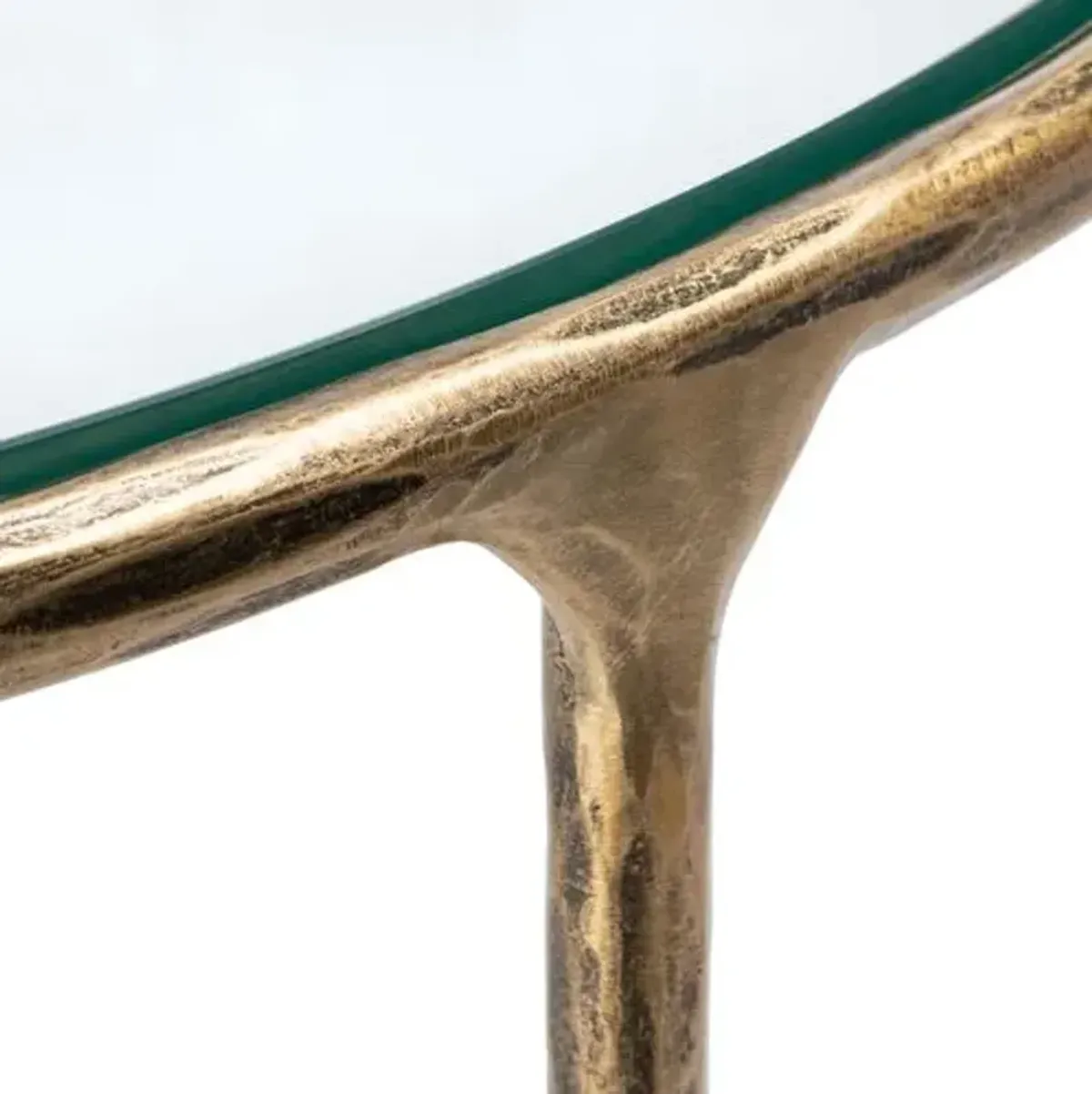 Gracelyn Forged Metal Console Table - Gold