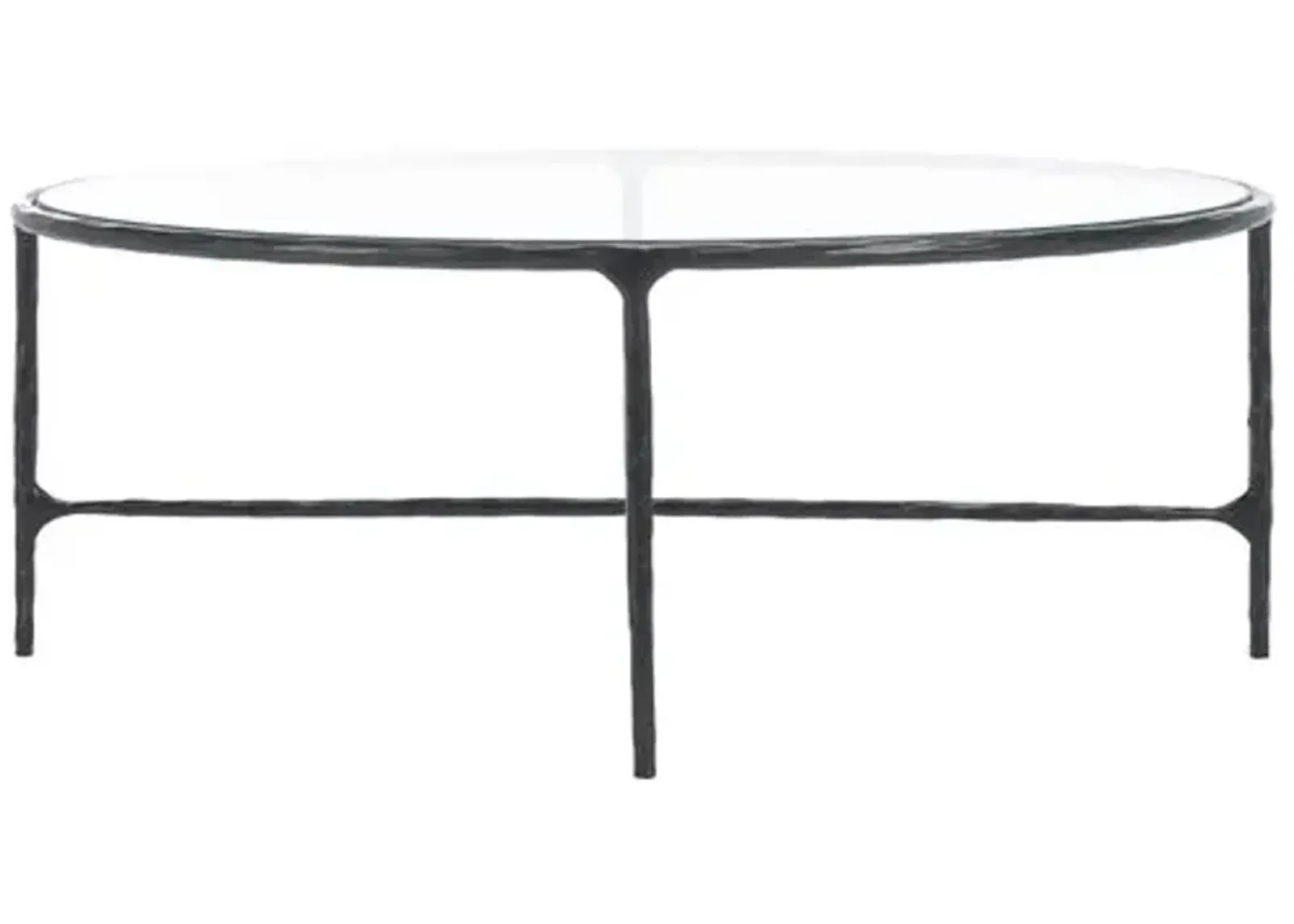 Gracelyn Oval Metal Coffee Table - Black