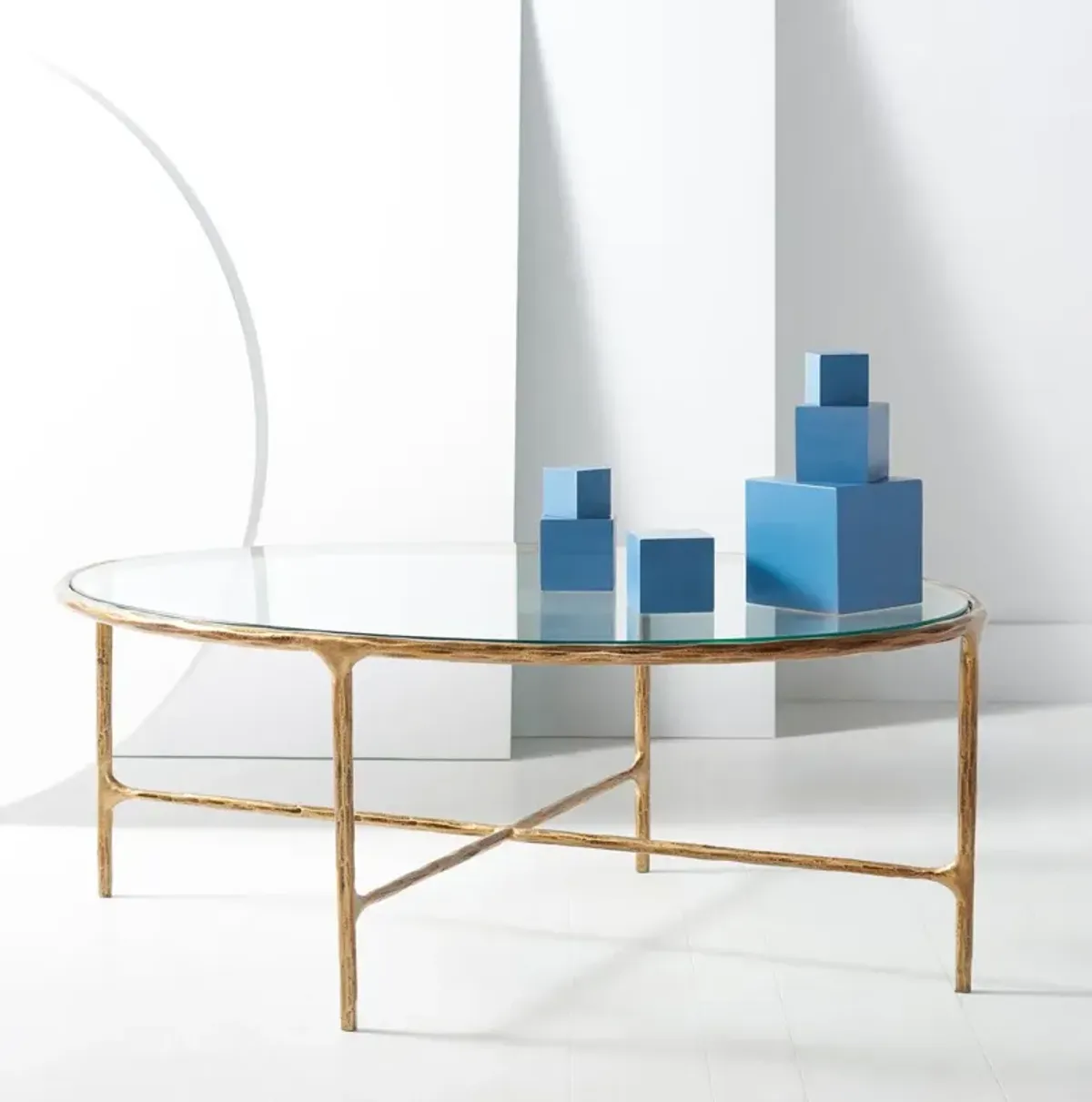 Gracelyn Oval Metal Coffee Table