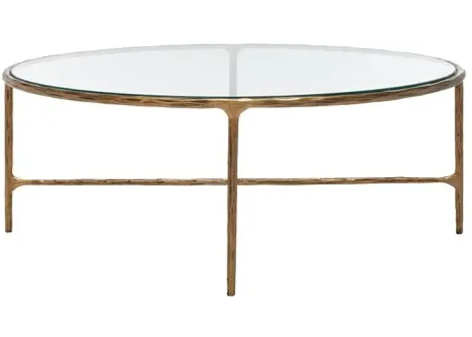 Gracelyn Oval Metal Coffee Table - Gold