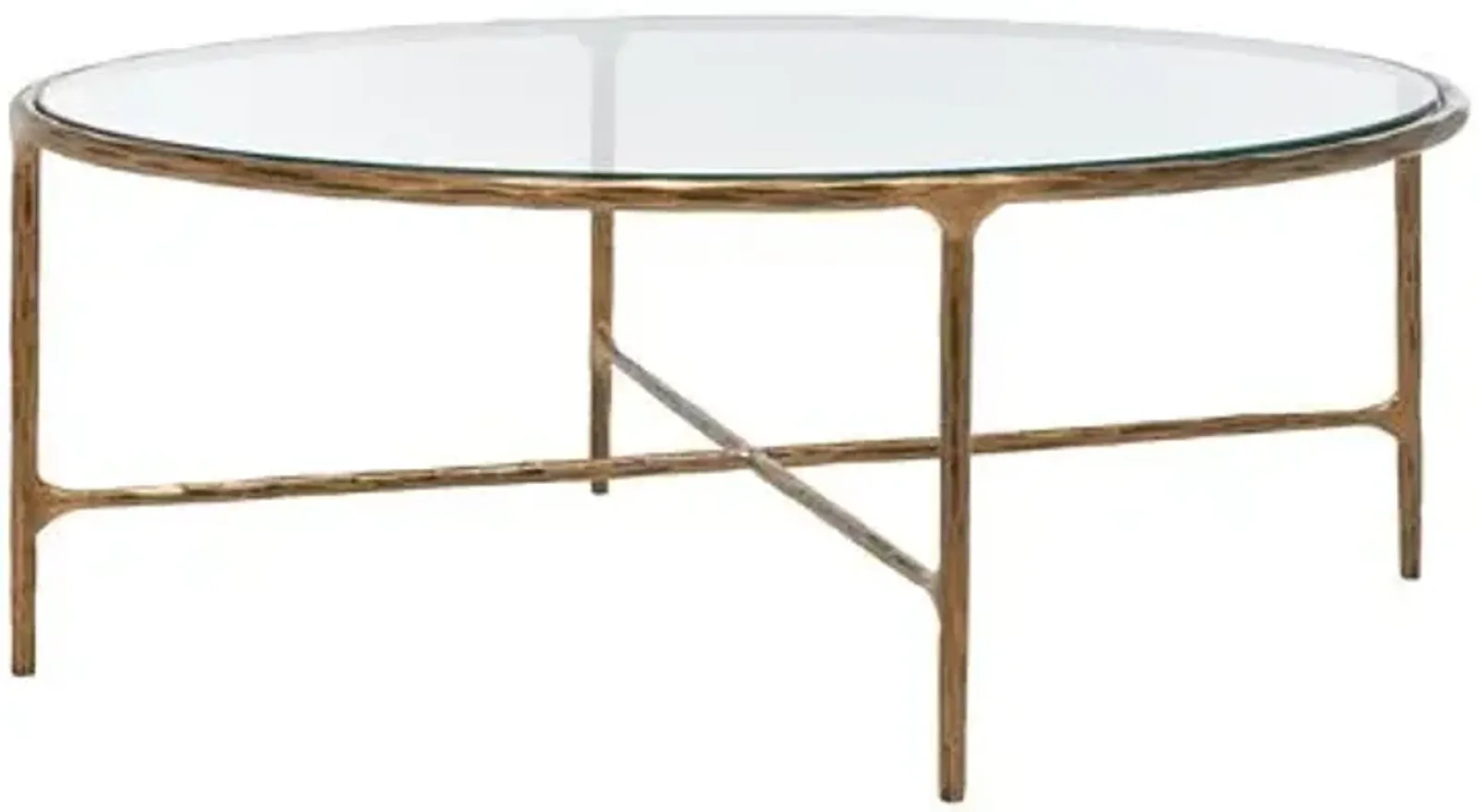 Gracelyn Oval Metal Coffee Table - Gold