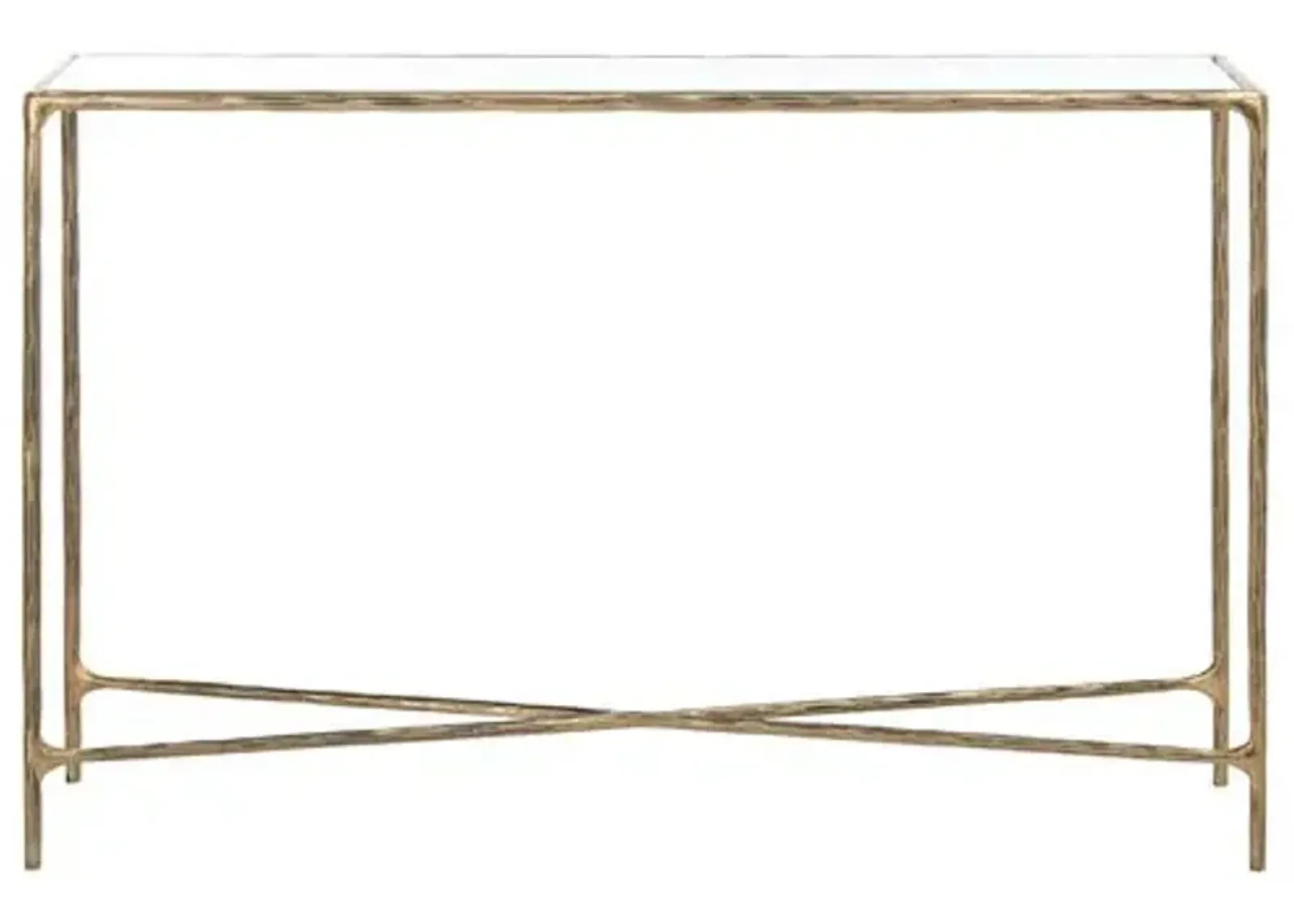 Gracelyn Rectangle Console Table - Gold